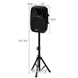 Dual Powered Bluetooth Mic Speaker Speakers Party Wedding 12 x 10.5 x 16.5 US