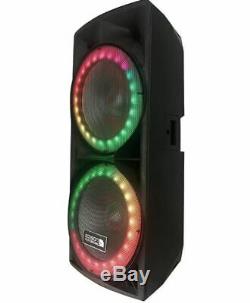 EDISON Professional M-7000 Bluetooth PA High Power Speaker Party LED Lights