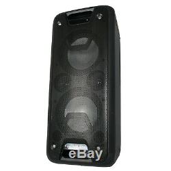 EMB 1000 Watts Portable Powered DJ Party PA Speaker with Bluetooth, USD, SD, MIC