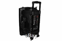 EMB 15 Rechargeable Portable DJ PA Speaker / Bluetooth/ karaoke LED 1700 watt