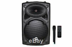 EMB 15 Rechargeable Portable DJ PA Speaker / Bluetooth/ karaoke LED 1700 watt