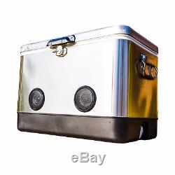 FLASH SALE Stainless Steel Party Cooler with High-Powered Bluetooth Speakers