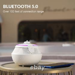 Fountain Waterproof Bluetooth Speaker, Wireless Shower Floating Party White