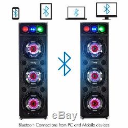 Frisby FS-4080ST Bluetooth Karaoke Amplified Speaker System with DJ Party Lights