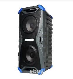 GEMINI Floating Dual 8 400-Watt Wireless Bluetooth Speaker WithLED Lightening-NEW