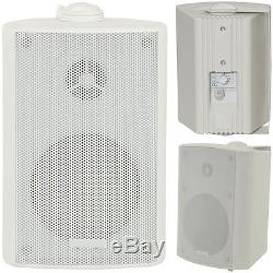 Garden Party/BBQ Outdoor Speaker KitWireless Mini Stereo Amp & 4 White Speakers