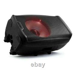 Gemini 15 2000W Bluetooth Light Show PA Party Speaker with Stand & Microphone