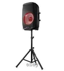Gemini 15 2000W Bluetooth Light Show PA Party Speaker with Stand & Microphone