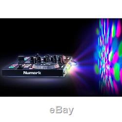 Gemini 15 Powered Bluetooth Speakers w Numark Party Mix DJ Controller & Lights