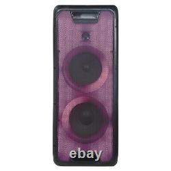 Gemini Dual 8-Inch Rechargeable Bluetooth Party Speaker with LED Lights GLS-880