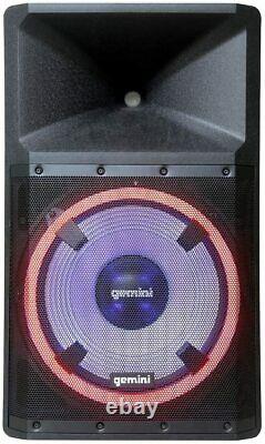 Gemini GSP-L2200PK Portable 2200W Peak Power Bluetooth DJ Party Speaker