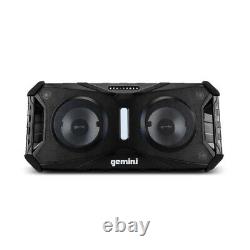 Gemini SOSP-8BLK SoundSplash Floating Dual 8 Bluetooth Speaker with Party Lights