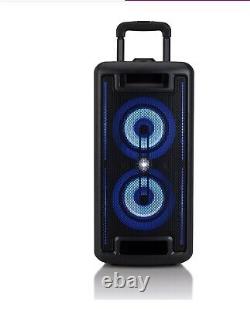 Groove ONN 80W Large Party Speaker with LED Lighting Black. Bluetooth