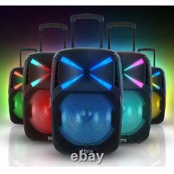 IHome Audio iHPA-1500LT 15 Portable Bluetooth Party Speaker with LED Lights
