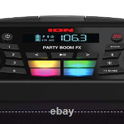 ION Audio Party Boom FX Portable Bluetooth Speaker with LED Lighting, iPA101A