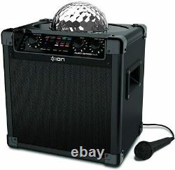 ION Audio Party Rocker Plus Portable Bluetooth Party Speaker System Disco Ball