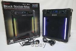 ION Block Rocker Max Bluetooth Speaker Karaoke Party Sound