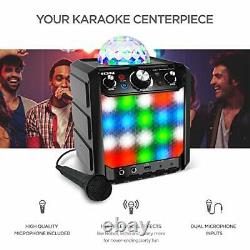 ION Party Rocker Effects Portable Bluetooth Speaker Machine with Karaoke Mi