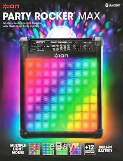 ION Party Rocker Max Wireless Rechargeable Speaker Multi-Effect Party Lights
