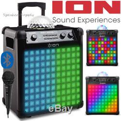 ION Party Rocker Max Wireless Speaker Party Lights Bluetooth Karaoke with Mic
