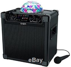 ION Party Rocker Plus Lighted BT Speaker with Battery New Speaker Built-In S