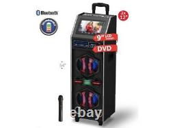 IQ Sound IQ-9212DJBT 2 x 12 Party PA Speaker +9 LCD/DVD/Karaoke +USB/SD/FM/LED