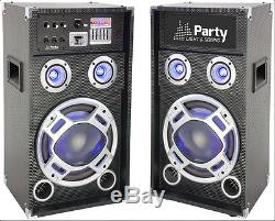 Ibiza Party Karaoke 10 Sound System 400W DJ Disco LED Lighting Bluetooth USB