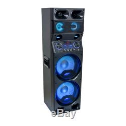 Ibiza Sound TS450 2 x 10 Sound System 450W LED Lighting Speaker PA DJ Party