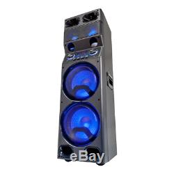Ibiza Sound TS450 2 x 10 Sound System 450W LED Lighting Speaker PA DJ Party