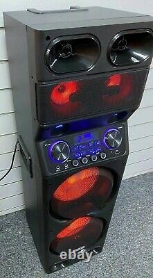 Ibiza Sound TS450 2 x10 Sound System 450W LED Speaker PA DJ Party Bluetooth