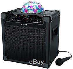 Ion Audio MAIN-80512ION Party Rocker Plus Rechargeable Speaker, Karaoke Effect