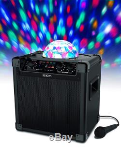 Ion Audio MAIN-80512ION Party Rocker Plus Rechargeable Speaker, Karaoke Effect