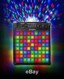 Ion Audio Party Rocker Max Wireless Rechargeable Speaker with Multi-Effect Disco