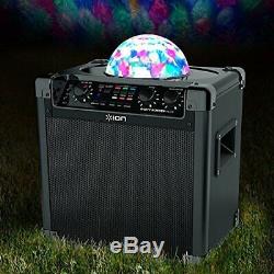 Ion Audio Party Rocker Plus Bluetooth Portable Speaker System with Party Lig