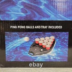 Ion Party Audio Waterproof Floating Bluetooth Speaker Boombox LED Pong Tray Cup
