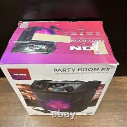 Ion Party Boom FX High-Power Bluetooth-Rechargeable Battery-Powered Speaker