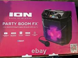 Ion Party Boom FX High-Power Bluetooth-Rechargeable Battery-Powered Speaker