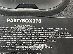 JBL PARTYBOX310 Portable Bluetooth Speaker WithParty Lights Black Used Please Read