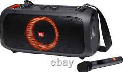JBL PartyBox On-the-Go Portable Bluetooth Speaker with Wireless Mic Host Parties