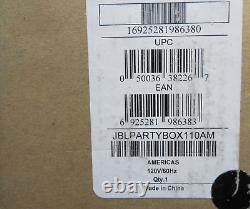 JBL PartyBox110 Bluetooth Party Speaker (JBLPARTYBOX110AM) BRAND NEW SEALED