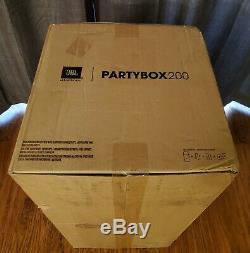 JBL Partybox 200 New! Portable bluetooth party speaker with light effects