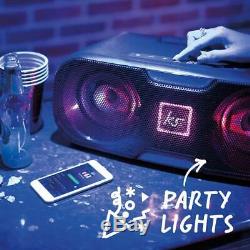 KitSound Slam XL Bluetooth Party Disco Light Speaker Black