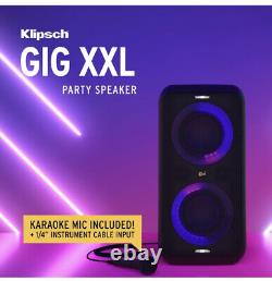 Klipsch GIG XXL Bluetooth Party Speaker with Microphone Brand New Free Shipping