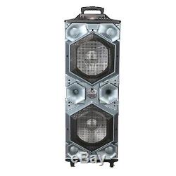 Large 15x2 Inch Bluetooth Speakers Portable Party Usb, Sd, Fm Radio, Mic Input