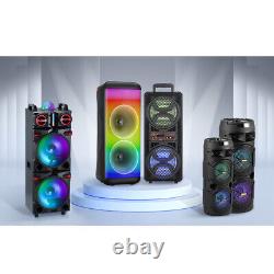 Large Party Bluetooth Speaker Woofer Heavy Bass Stereo Sound Indoor Outdoor Lot