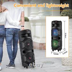 Large Party Bluetooth Speaker Woofer Heavy Bass Stereo Sound Indoor Outdoor Lot