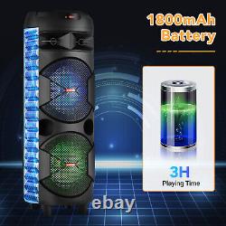 Large Party Bluetooth Speaker Woofer Heavy Bass Stereo Sound Indoor Outdoor Lot