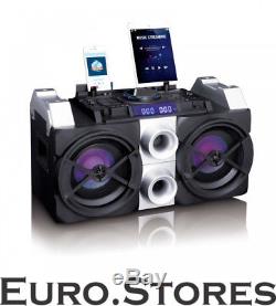 Lenco PMX-150 Party Speaker DJ Mixer LED Effects 150W RMS Bluetooth USB New