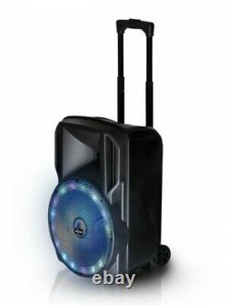 Loud Party Speaker 12 Bluetooth with LED FM Radio USB/SD AUX USA Seller