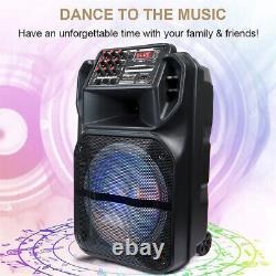 Loud Portable Bluetooth Speaker Dual Sub woofer Party Heavy Bass Sound System US